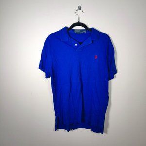 0007 Polo Men's Cobalt Blue, short sleeve polo